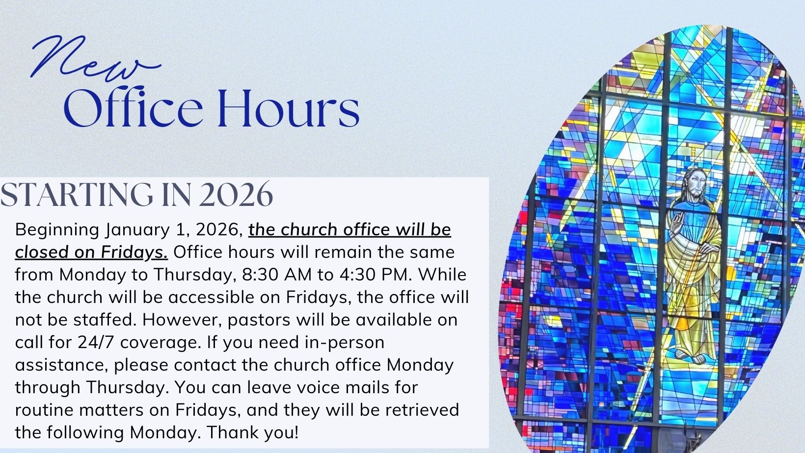 New office hours 2026